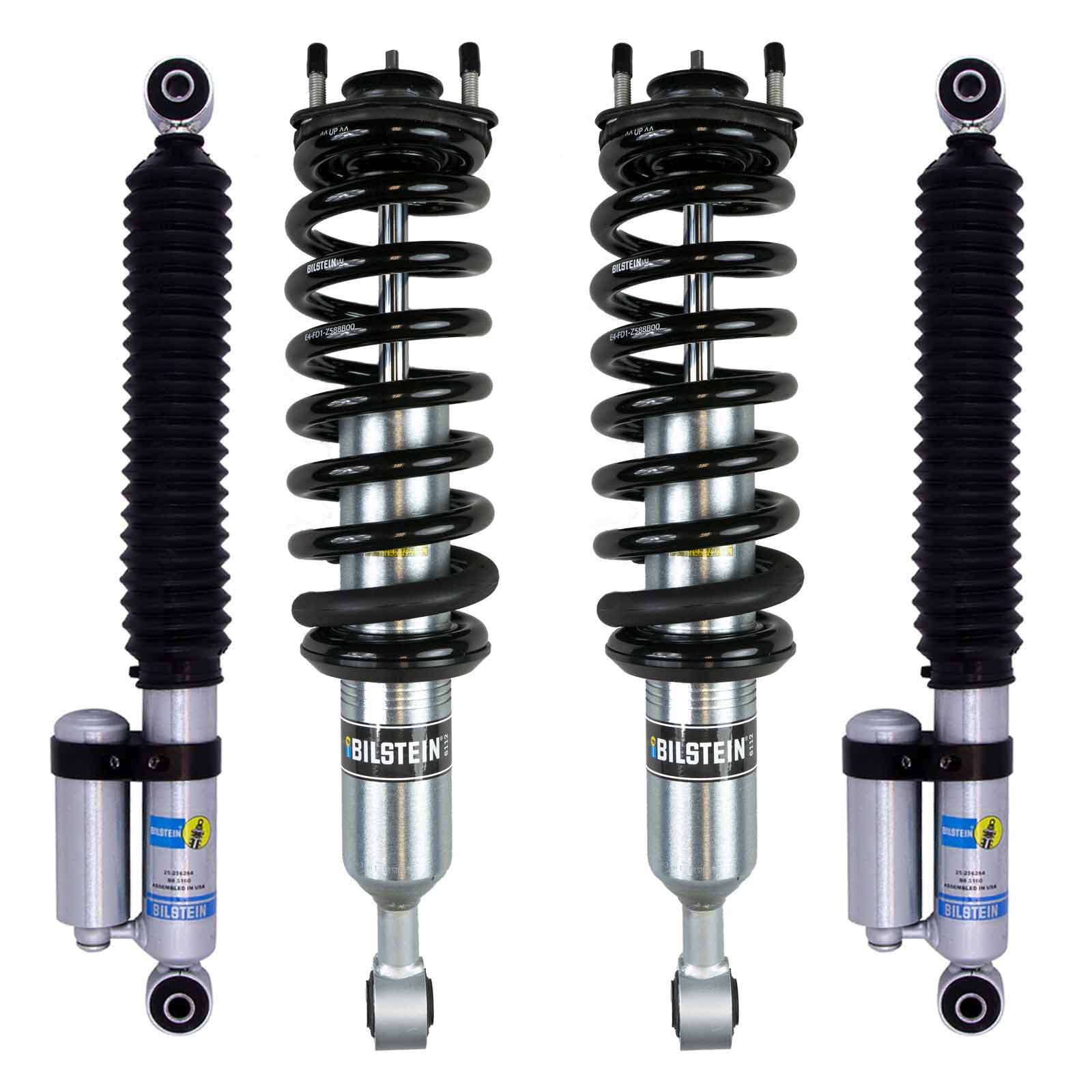 Bilstein 6112 Strut & Spring Assembled + Rear 5160 Reservoir Shocks Set for 2015-2022 Chevrolet Colorado 4WD RWD - Image 9