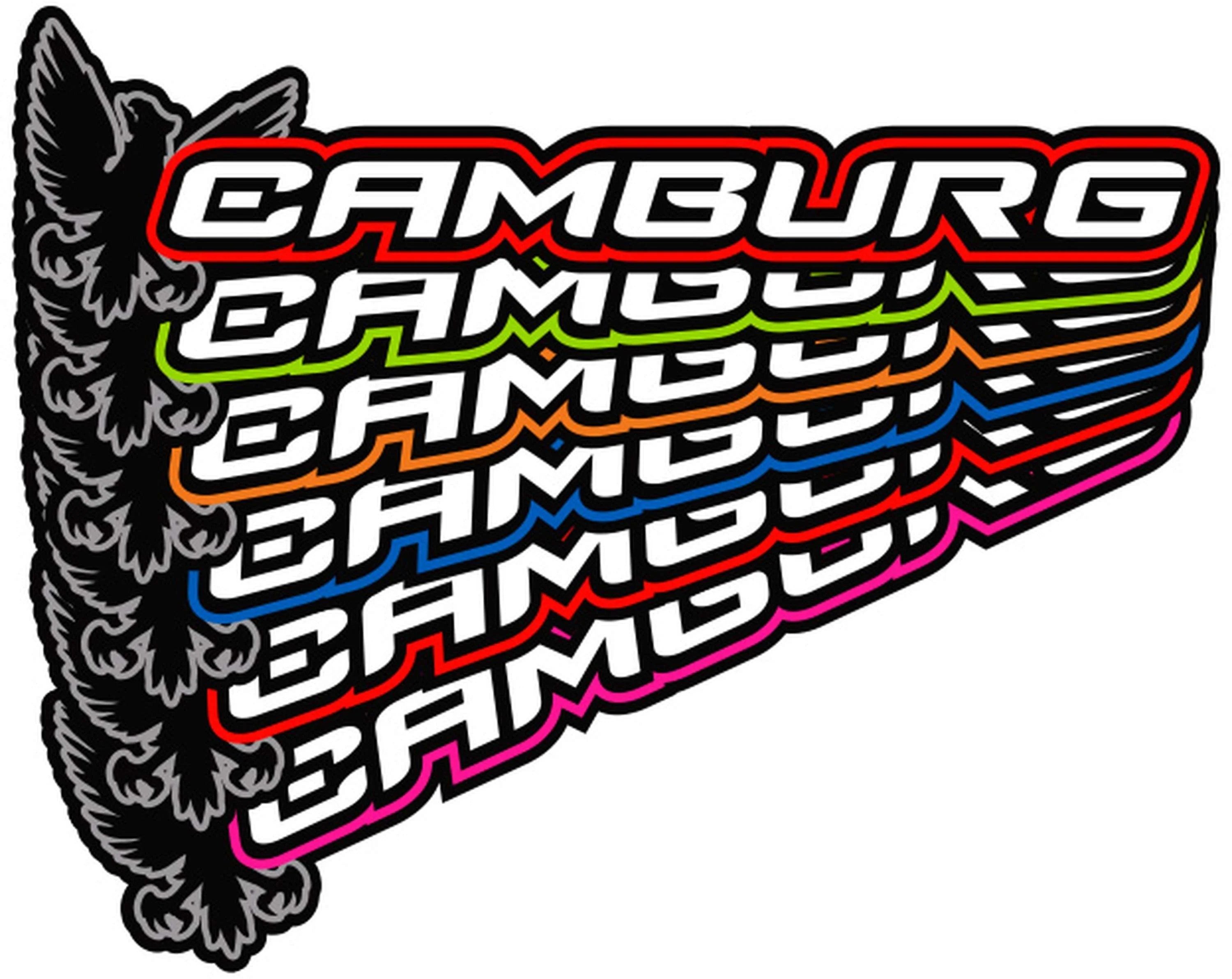 Camburg 8.50" Sticker 6-Pack - Blue - Image 2
