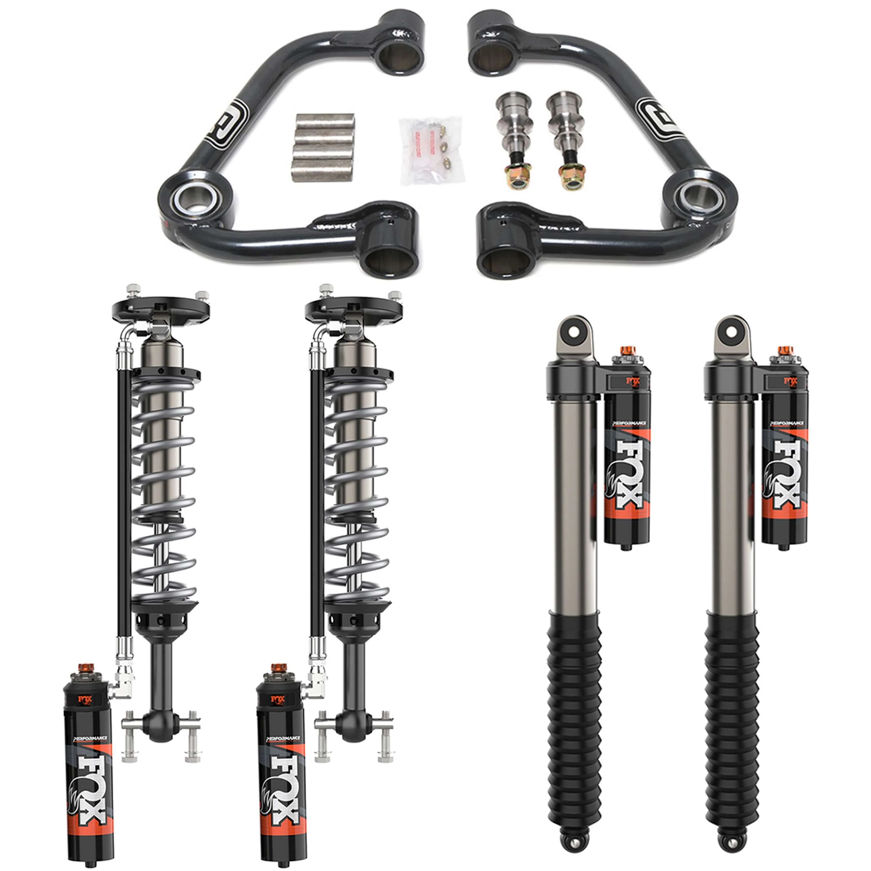 Camburg Ford F-150 2WD 15-20 FOX 2.5 Performance Kit - Tubular Uniball Series