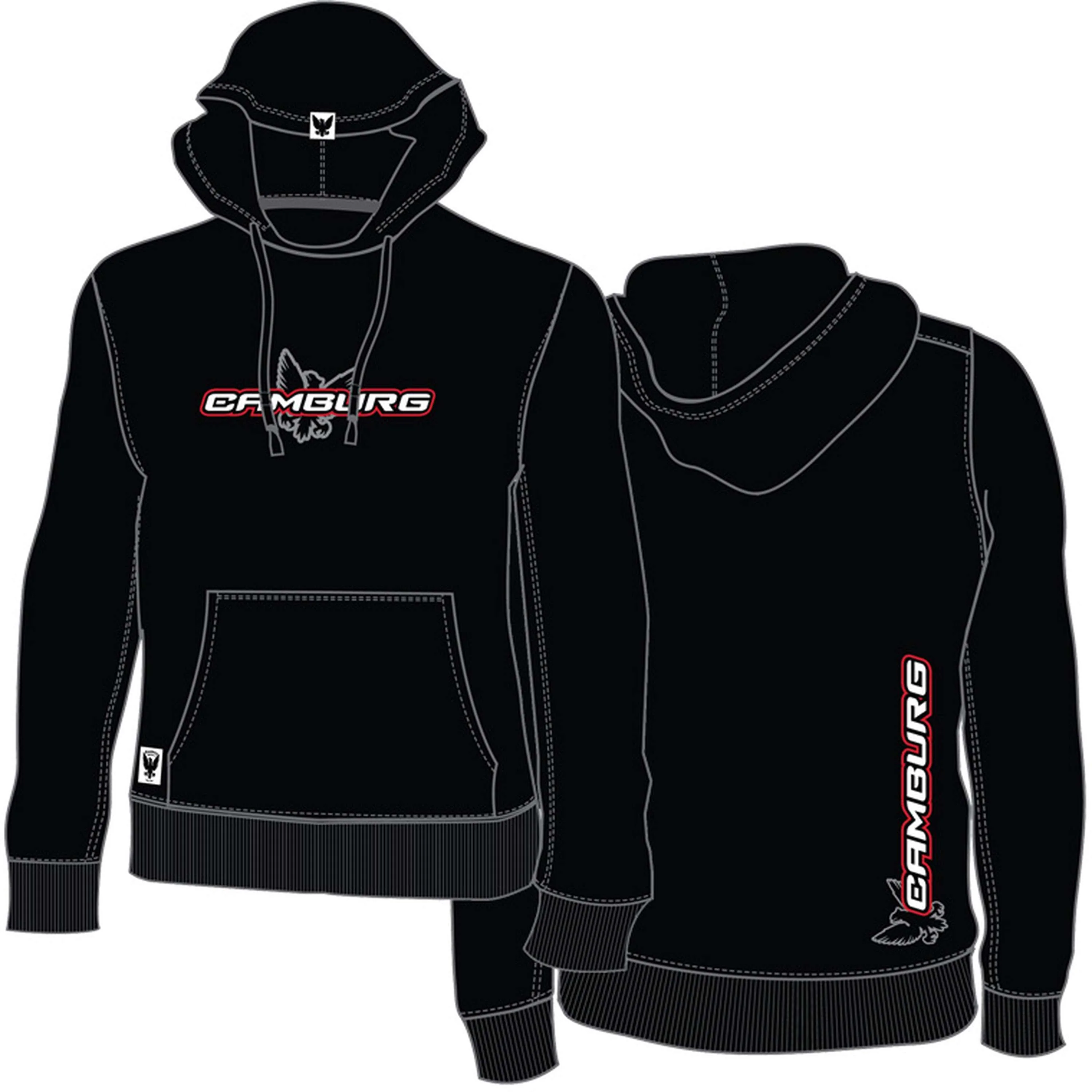 Camburg Icon Hoodie Size 3X-Large - Black - Image 4