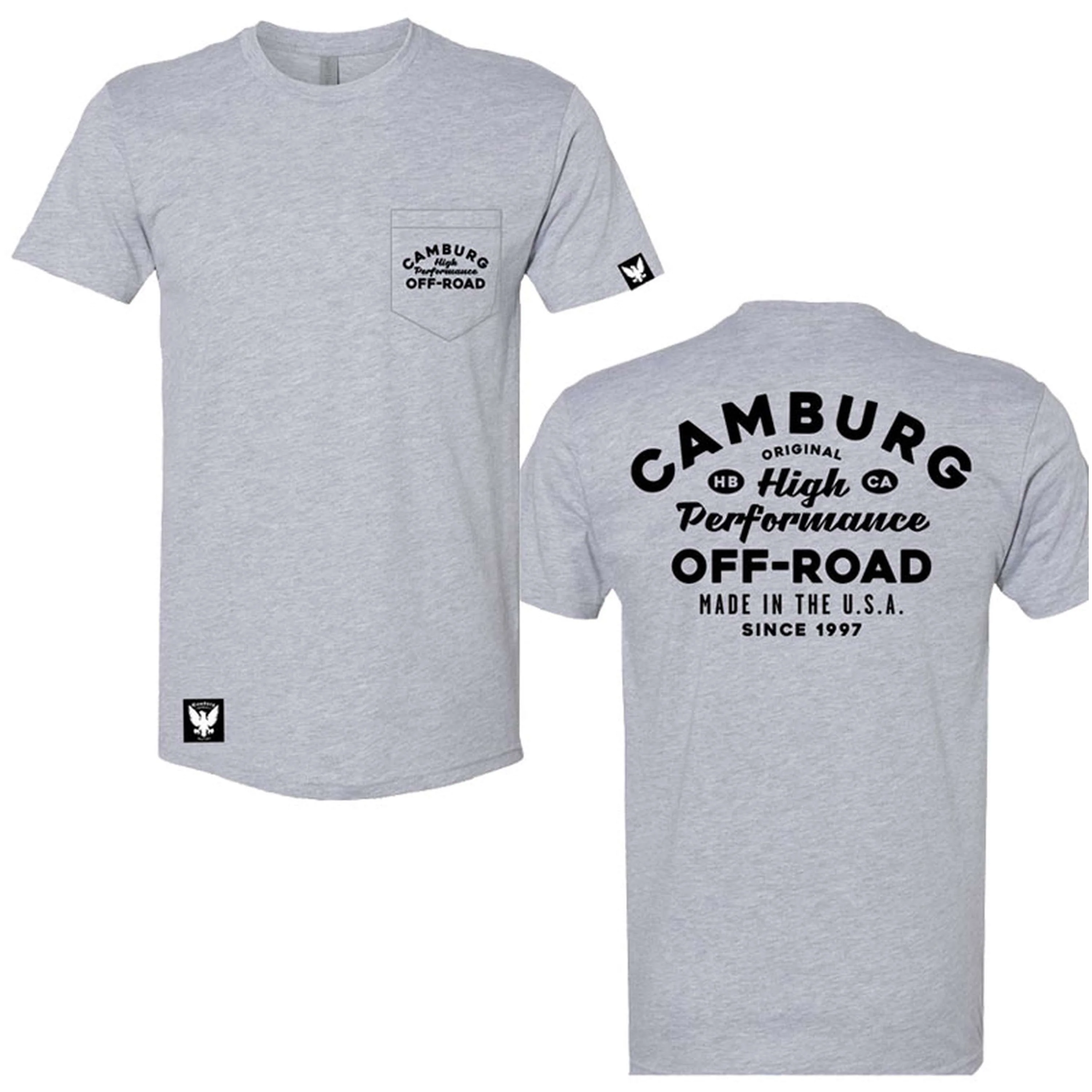 Camburg Speed Shop Pocket Size Large T-Shirt - grey