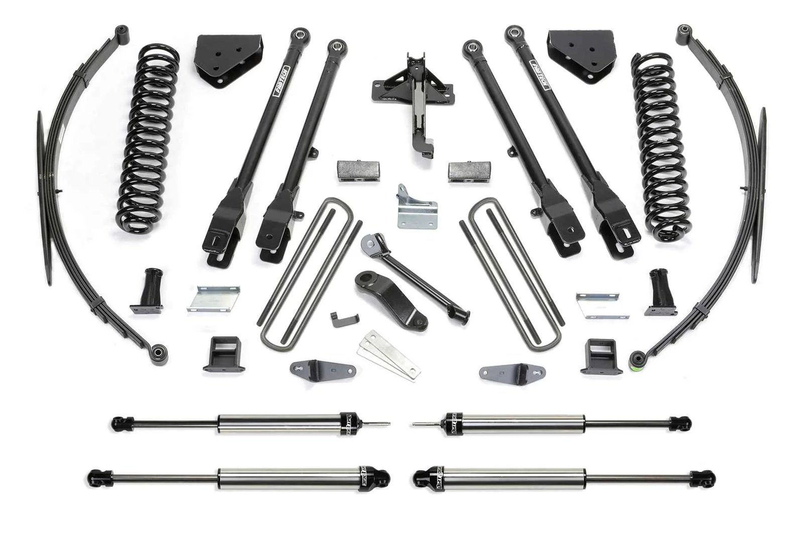 Fabtech 10" 4 Link System w/Dirt Logic Shocks Kit for 2008-2016 Ford F350 Super Duty 4WD