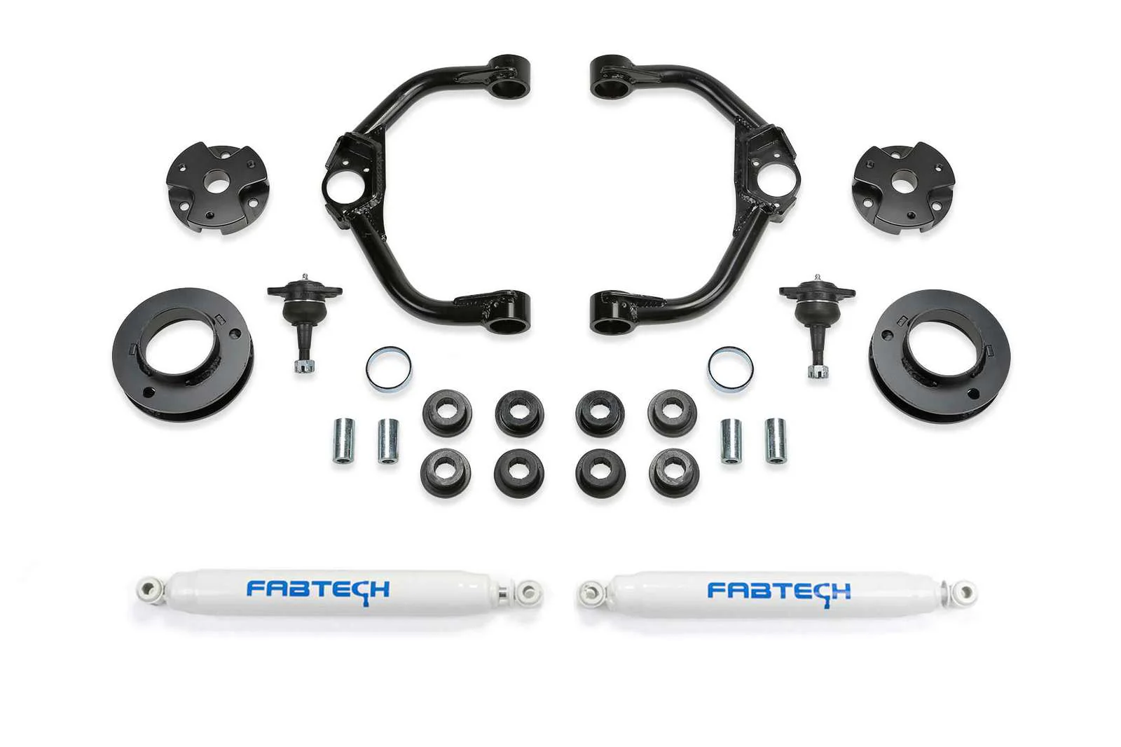 Fabtech 3" Ball Joint UCA Lift Kit w/Rear Performance Shocks for 2019-2024 Ram 1500 4WD RWD w/3" lift