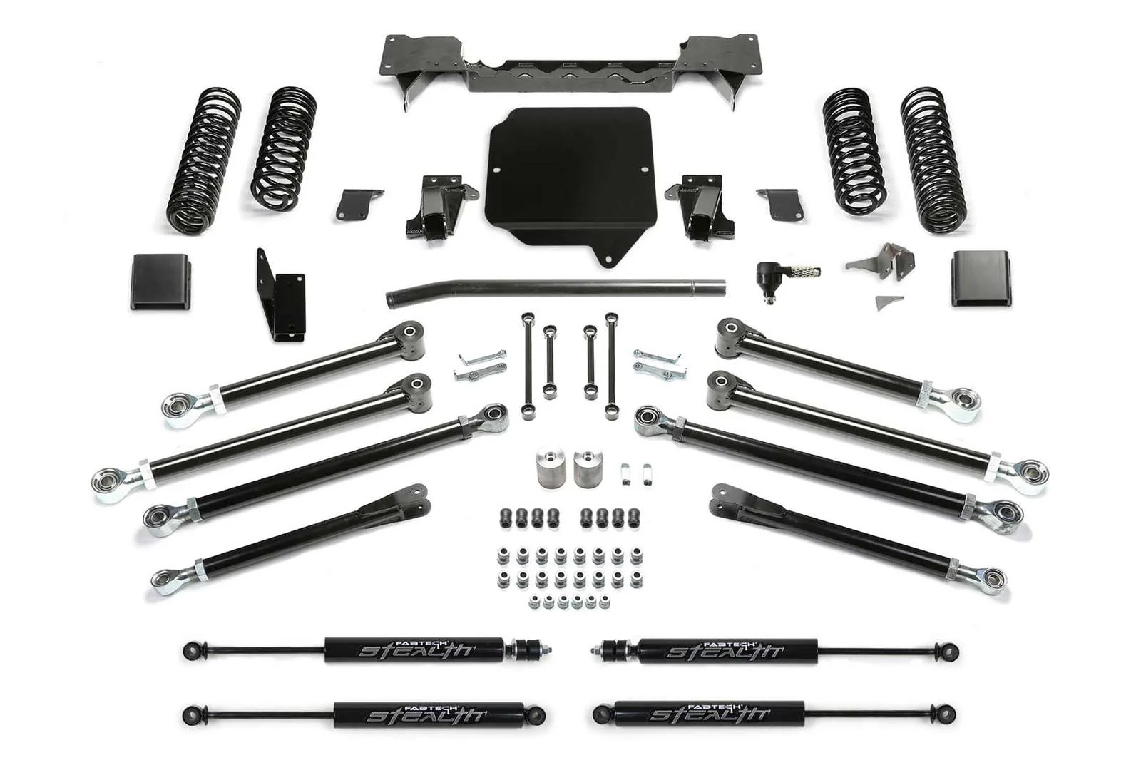 Fabtech 5" Crawler Lift Kit w/Stealth Shocks for 2020-2024 Jeep Gladiator 4WD w/5" lift
