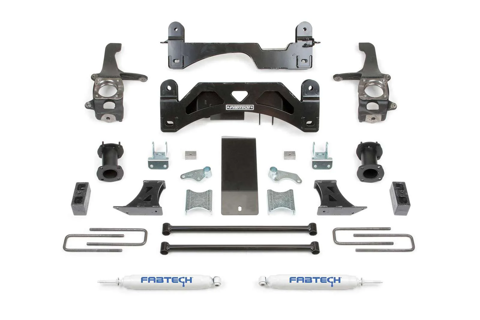 Fabtech 6" Basic System w/Coilover Spacers & Rear Performance Shocks Kit for 2007-2021 Toyota Tundra 4WD RWD w/6" lift