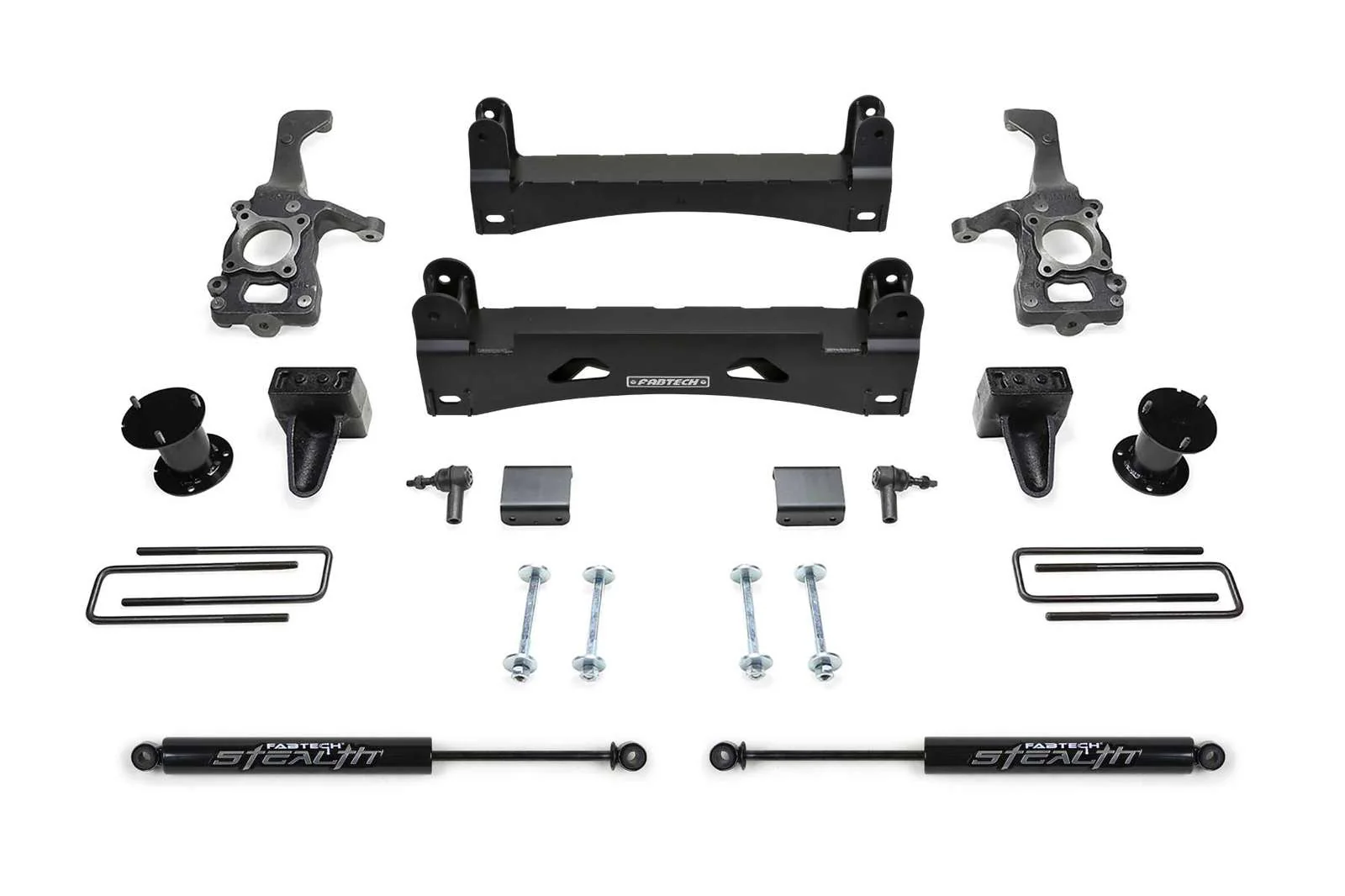 Fabtech 6" Basic System w/Rear Stealth Shocks Kit for 2015-2020 Ford F150 RWD w/6" lift