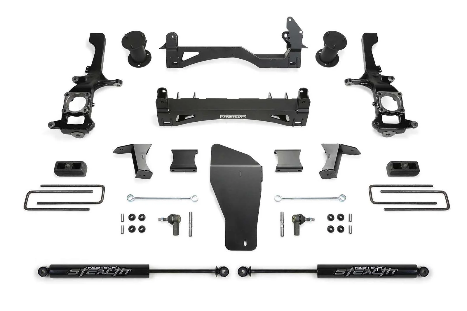 Fabtech 6" Basic System w/Rear Stealth Shocks Kit for 2016-2024 Nissan Titan XD 4WD w/6" lift