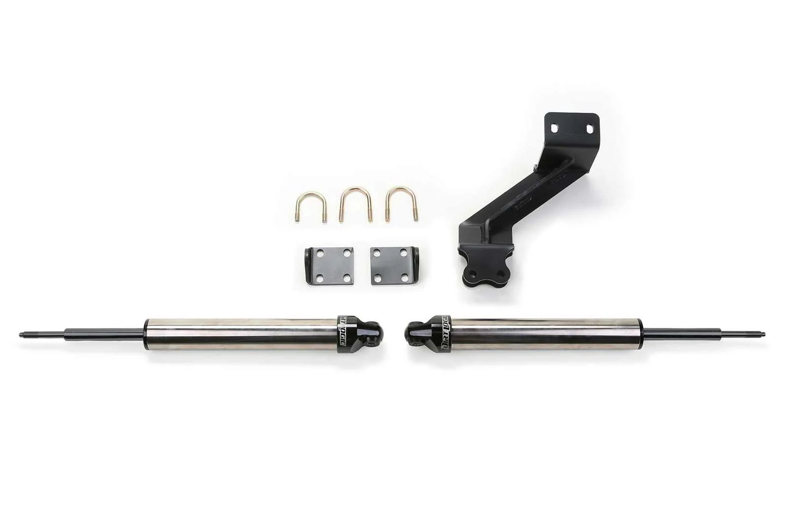 Fabtech Dual Steering Stabilizer System w/Dirt Logic 2.25 Shocks Kit for 2010-2018 Ram 2500 4WD