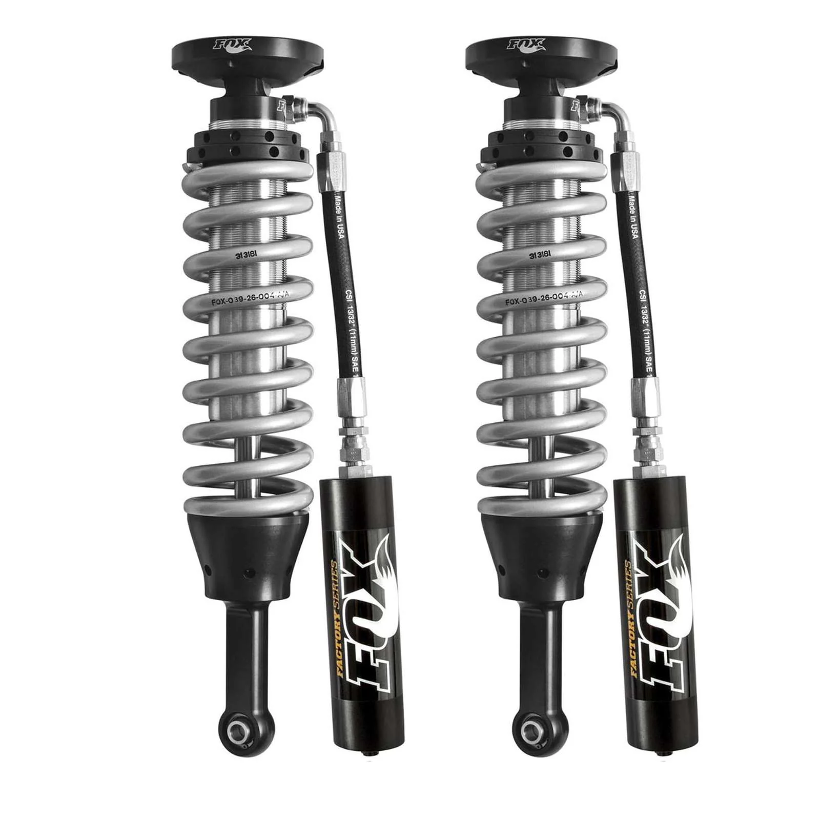 Fox 2.5 Factory Series Coilovers w/ Reservoir Front Pair for 2005-2023 Toyota Tacoma 4WD RWD