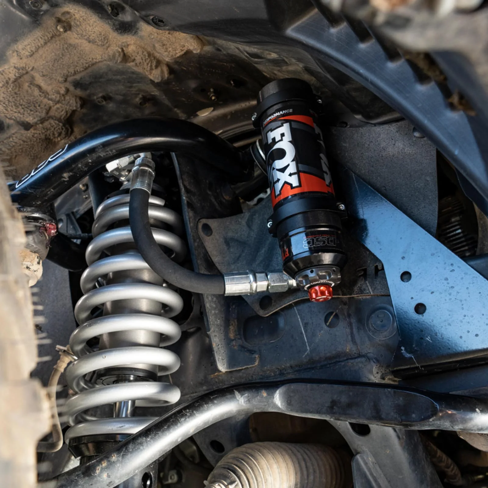 Fox 2.5 Performance Elite Adjustable Coilover w/ Reservoir Front Pair for 2005-2023 Toyota Tacoma 4WD RWD w/3" lift w/UCA - Image 3