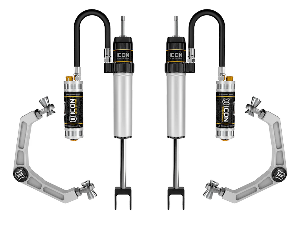 Icon 0-2" CDCV Shocks System w/ Billet UCA Kit for 2020-2024 GMC Sierra 2500 HD 4WD RWD
