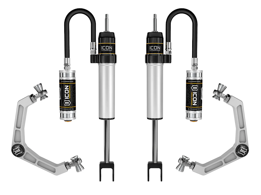 Icon 0-2" RR Shocks System w/ Billet UCA Kit for 2020-2024 GMC Sierra 3500 HD 4WD RWD
