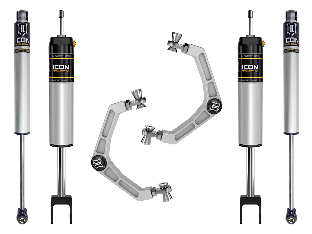 Icon 0-2" Suspension System Stage 1 Kit for 2020-2024 GMC Sierra 3500 HD 4WD RWD