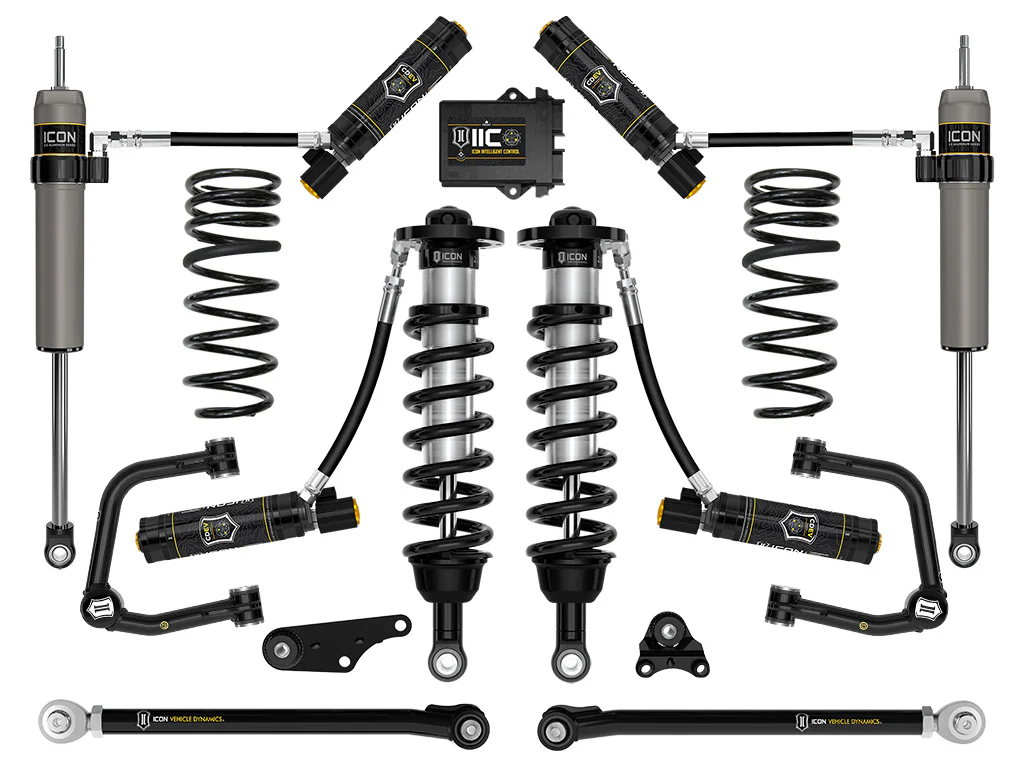 Icon 1.25-3" Stage 10 Suspension System w/Tubular Overland Coils Rear Kit for 2024-2025 Toyota Tacoma 4WD