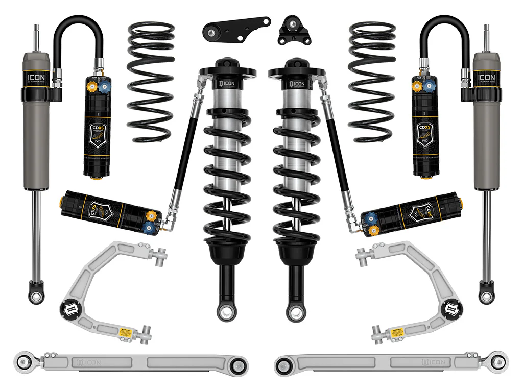 Icon 1.25-3" Stage 9 Suspension System w/Billet Overland Coils Rear Kit for 2024-2025 Toyota Tacoma 4WD