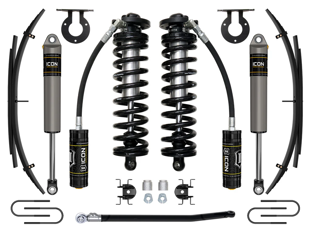 Icon 2.5-3" Stage 2 Coilover Conversion System w/Expansion Pack Kit for 2008-2010 Ford F250 Super Duty 4WD Diesel