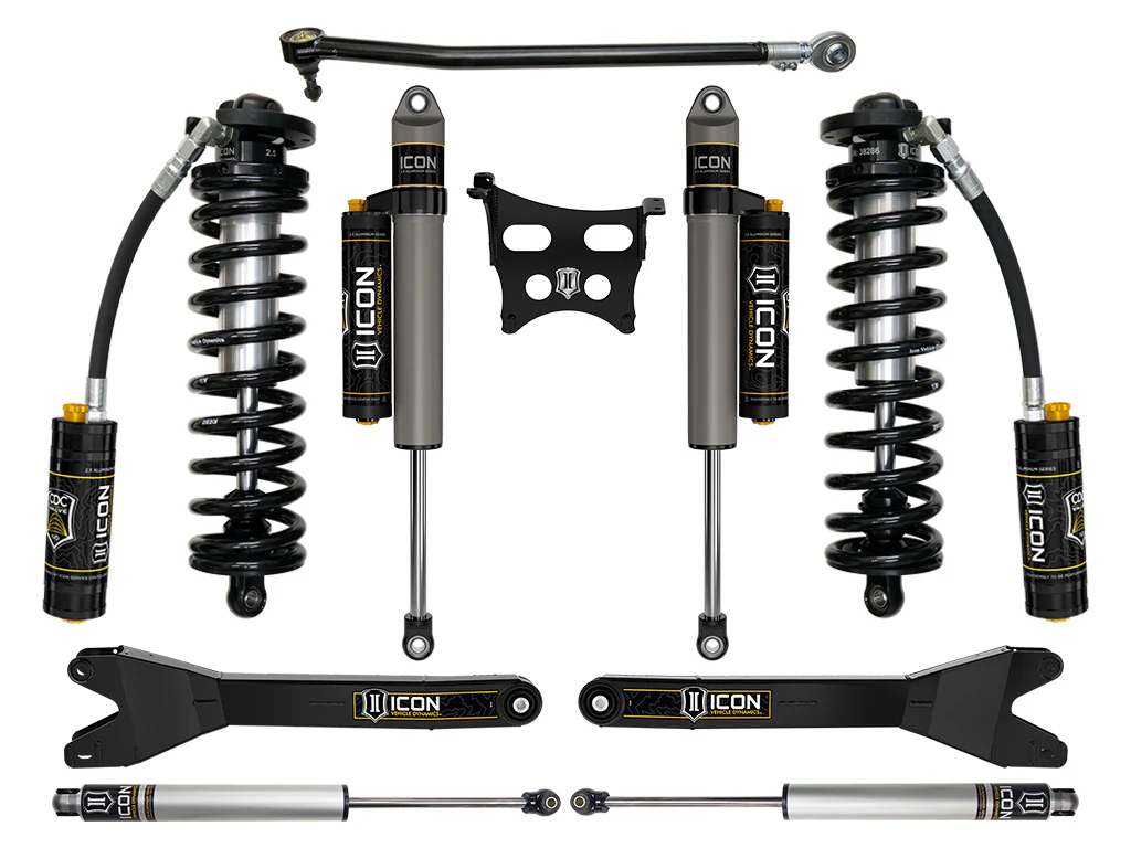 Icon 2.5-3" Stage 4 Coilover Conversion System w/Radius Arms Kit for 2023-2026 Ford F350 Super Duty Diesel