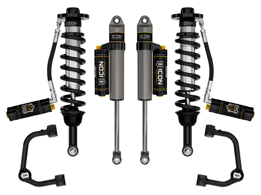 Icon 2.5-3" Stage 4 Suspension System CDCV Tubular Kit for 2021-2024 Ford F150