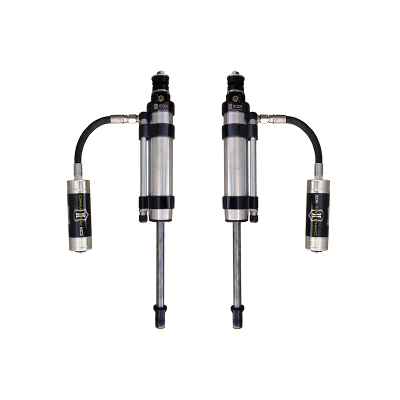 Icon 2.5 Omega Piggyback Reservoir Shocks Rear Pair for 2005-2023 Toyota Tacoma w/2" lift