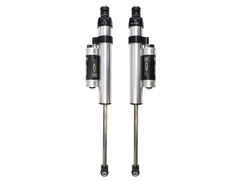 Icon 2.5 Piggyback Reservoir CDCV Shocks Pair 77736CP