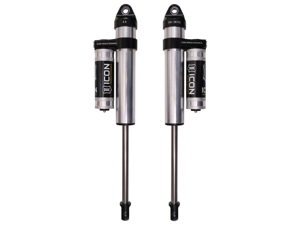 Icon 2.5 Piggyback Reservoir Shocks Rear Pair for 2011-2018 Ram 1500 w/3" lift