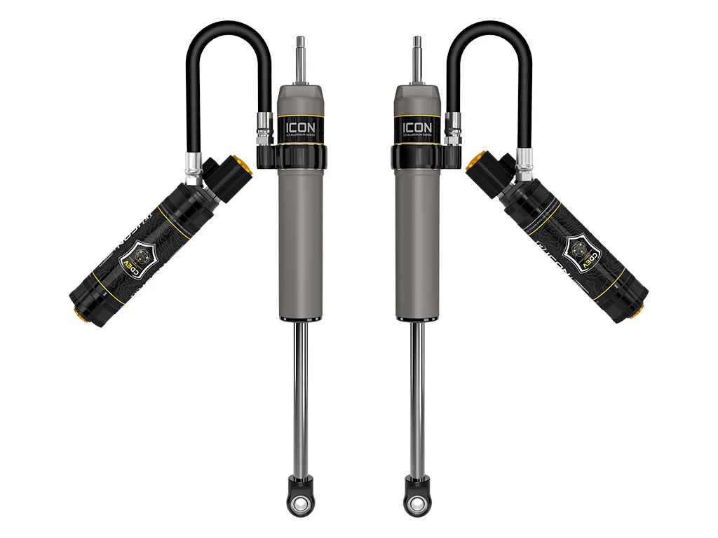Icon 2.5 Remote Reservoir Shocks Front Pair for 2019-2024 Ford F250 Super Duty Tremor 4WD - Image 2