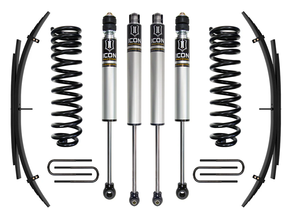 Icon 2.5" Stage 1 Suspension System w/Expansion Packs Kit for 2020-2022 Ford F250 Super Duty 4WD Diesel Extended Cab Pickup