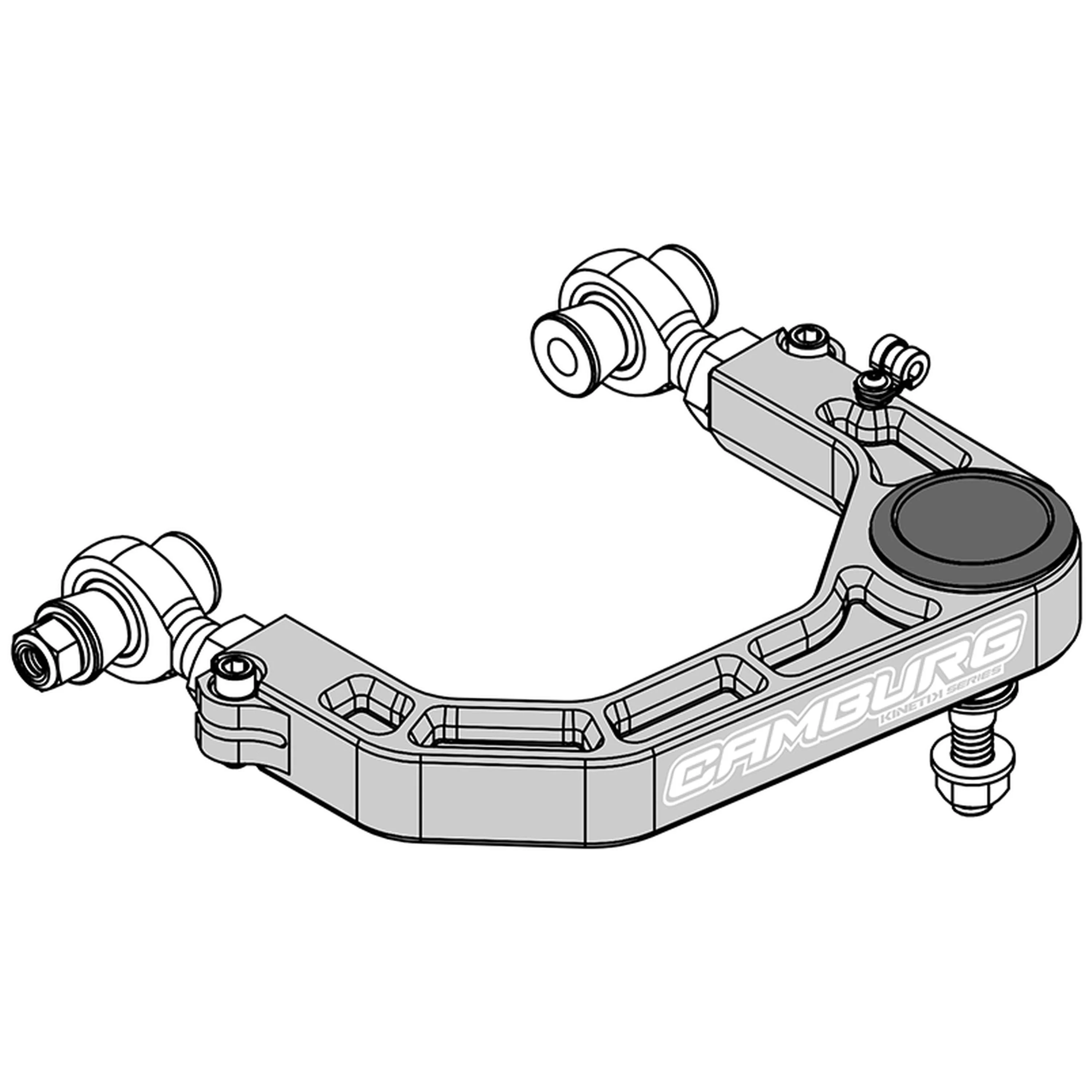 KINETIK V2 Performance Billet Uniball Upper Arms - Grey