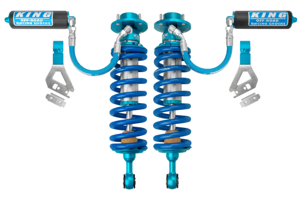 King Shocks 2.5 Performance Coilovers w/ Remote Reservoir Front Pair for 2024 Toyota Tundra 4WD w/0-2.5" lift - Image 2