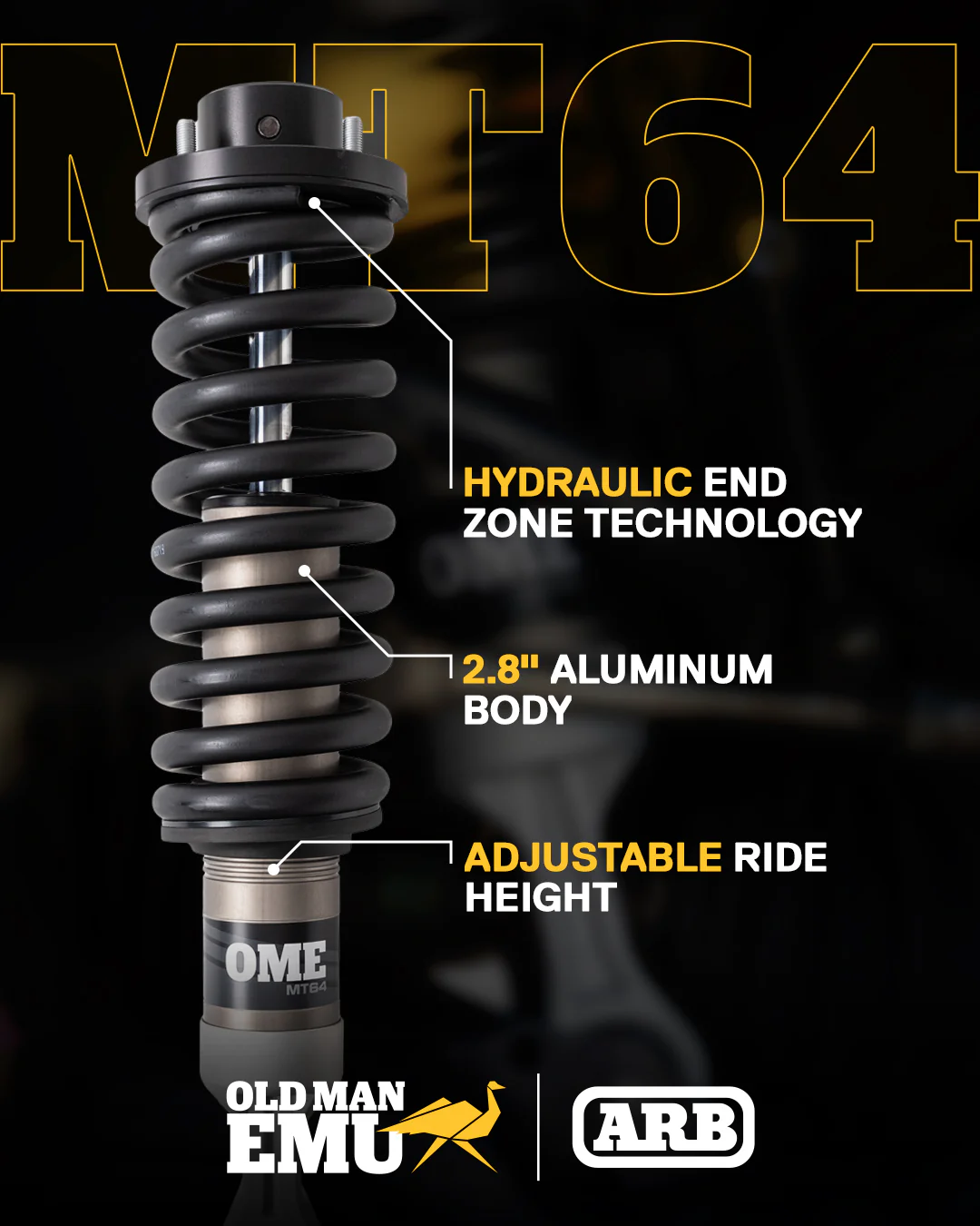 Old Man Emu MT64 Shocks Rear Pair for 2022-2026 Toyota Tundra 4WD - Image 2