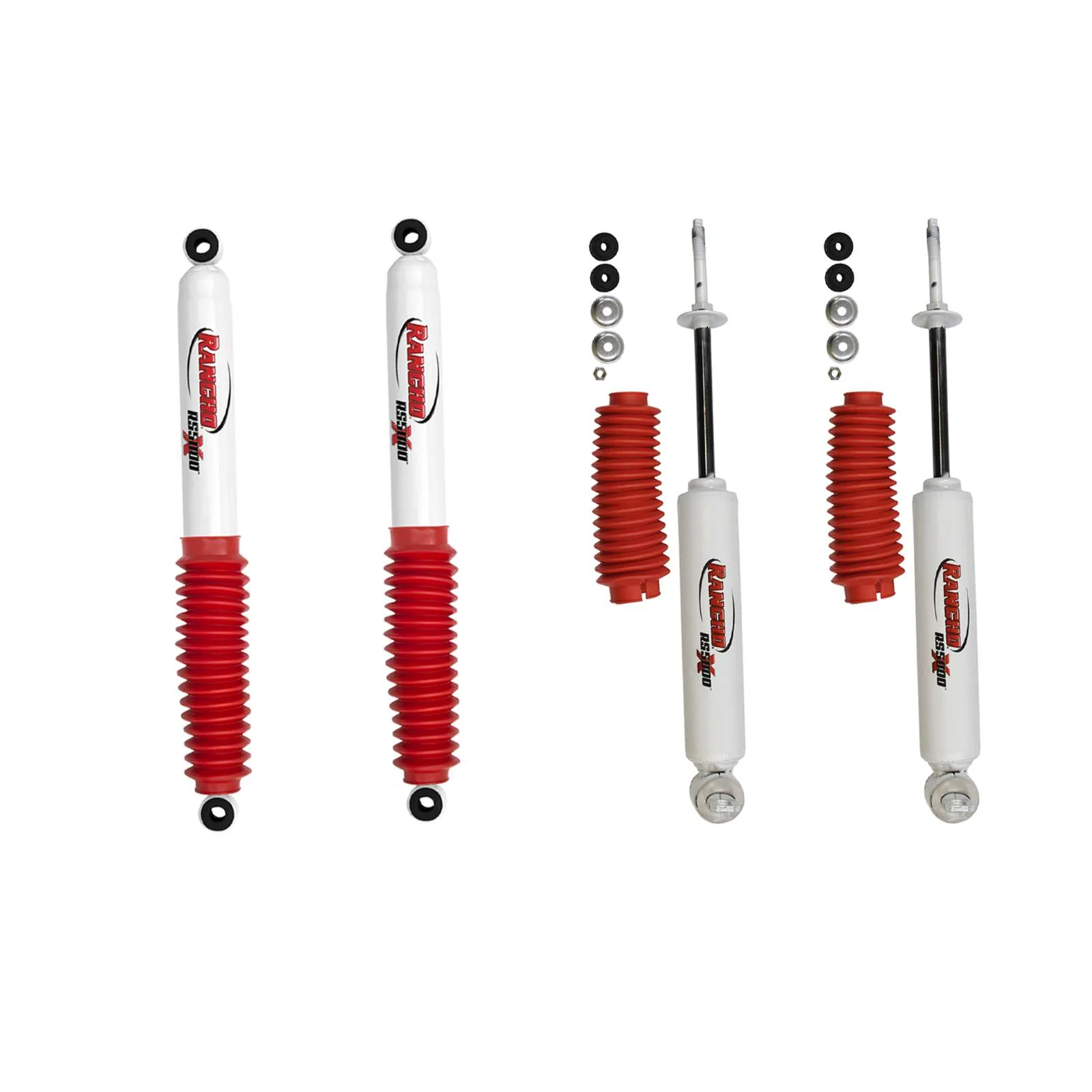 Rancho RS5000X Gas Shocks Set for 1995-2004 Toyota Tacoma RWD