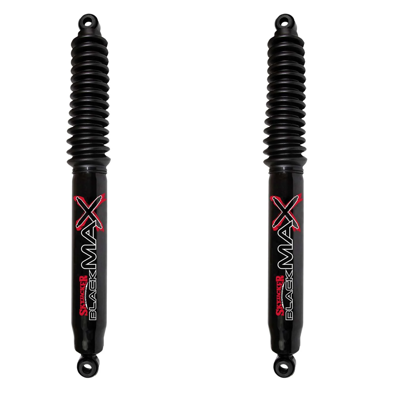 Skyjacker Black MAX Hydro Shocks Rear Pair for 2014-2018 Chevrolet Silverado 1500 4WD RWD w/1.5-3" lift